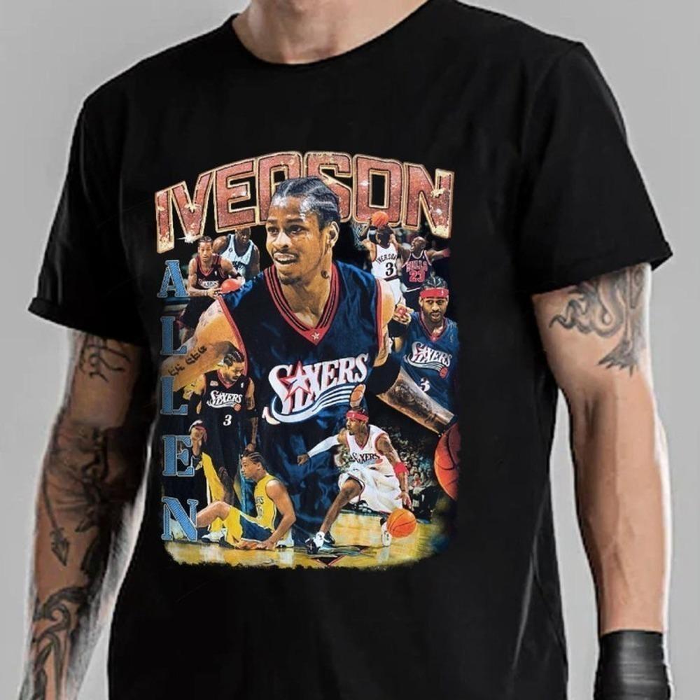 Allen Iverson The Answer Philadelphia 76Ers Fan TShirt